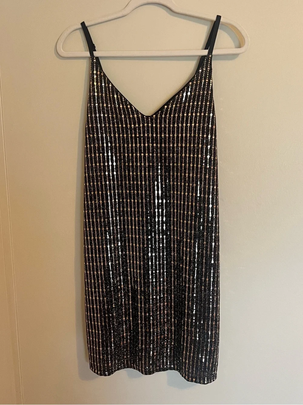 black candies dress Candie's | Dresses | Candies Black Silver Gold Metallic Embellished Slip  Mini Dress